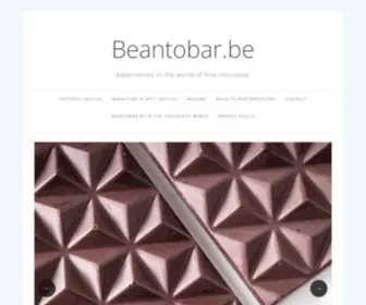 Beantobar.be(Experiences in the world of fine chocolate) Screenshot