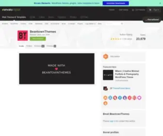 Beantownthemes.com(BeantownThemes's profile on ThemeForest) Screenshot
