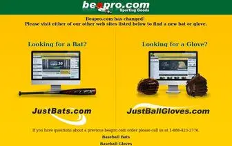 Beapro.com(Baseball & Softball Bats) Screenshot