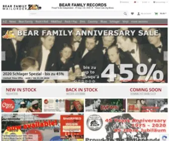 Bear-Family.com(Bear Family Records) Screenshot