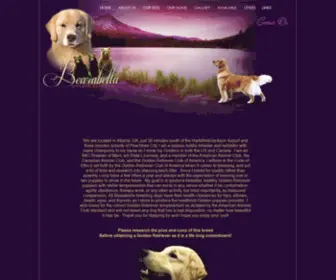 Bearabellagoldens.com(Bearabella Golden Retrievers) Screenshot