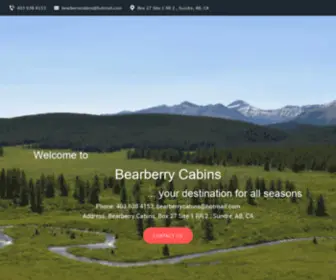 Bearberrycabins.com(Bearberry Cabins) Screenshot