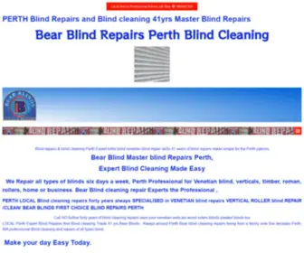 Bearblinds.com.au(Perth Master Blind Repairs Cleaning Professionals 41 yrs local service) Screenshot