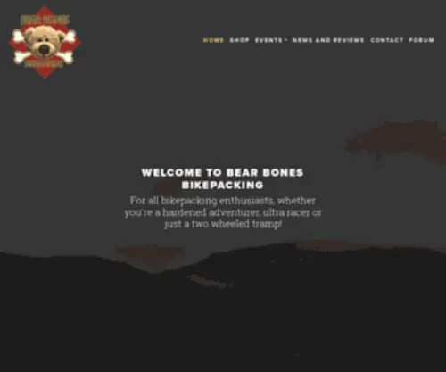 Bearbonesbikepacking.co.uk(Bear Bones Bikepacking) Screenshot