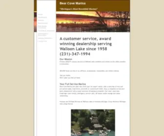 Bearcovemarina.com(Home Bear Cove Marina Petoskey) Screenshot
