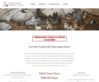 Bearcreekanimalclinic.com(BEAR CREEK ANIMAL CLINIC) Screenshot