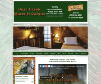 Bearcreekcabins.com(Bear Creek Motel & Cabins) Screenshot