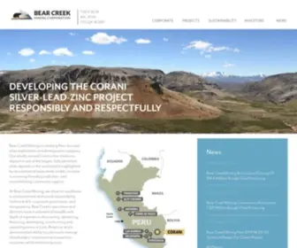 Bearcreekmining.com(Bear Creek Mining) Screenshot