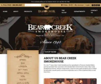 Bearcreeksmokehouse.com(Buy Premium Smoked Meats Online) Screenshot