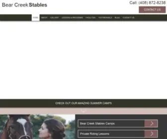 Bearcreekstable.com(Bear Creek Stables) Screenshot