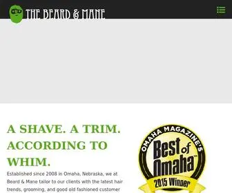 Beardandmane.com(Men's Barber Shop in Omaha) Screenshot