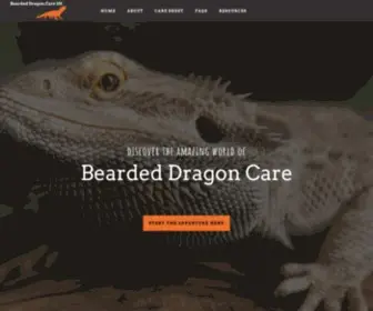 Beardeddragoncare101.com(Bearded Dragon Care Information) Screenshot