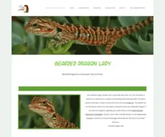 Beardeddragonlady.com(Bearded Dragon Lady) Screenshot