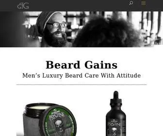 Beardgains.com(Beard Products Made For A Man) Screenshot