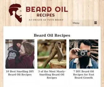 Beardoilrecipes.com(Beard Oil Recipie) Screenshot