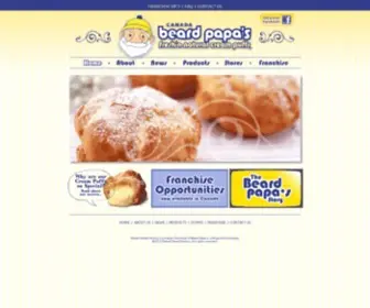 Beardpapascanada.com(Beard Papa's Fresh'n Natural Cream Puffs) Screenshot