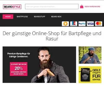 Beardstyle.de(Bartpflege-Shop für hochwertige Bartpflege-Produkte) Screenshot
