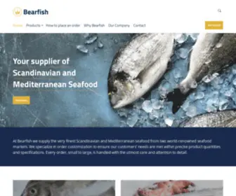 Bearfish.dk(Specialty supplier of Scandinavian and Mediterranean Seafood) Screenshot