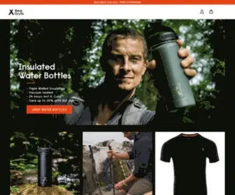 Beargrylls.com(Be brave. Inquisitive. Prepared for the journey. Ready for anything. Unafraid to fail) Screenshot