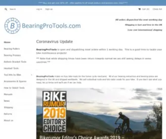 Bearingprotools.com(Bearing Pullers and Presses for Bicycles) Screenshot