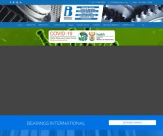 Bearings.co.za(Bearings International (Pty)) Screenshot