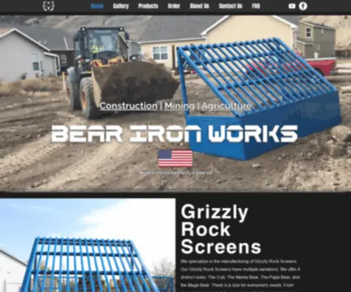 Bearironworks.net(Bear Iron Works) Screenshot