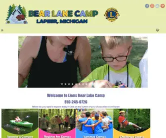 Bearlakecamp.org(Lions Bear Lake Camp) Screenshot