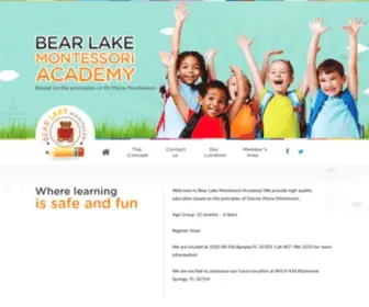 Bearlakemontessori.com(Bear Lake Montessori) Screenshot