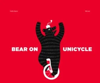 Bearonunicycle.com(Bear On Unicycle) Screenshot