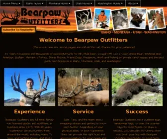 Bearpawoutfitters.com(Elk & Mule Deer Hunts Idaho Montana Utah Hunting Guide Outfitter) Screenshot