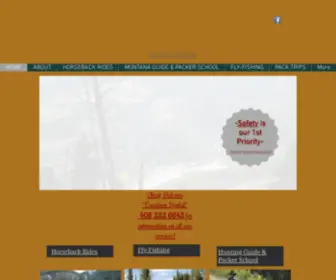 Bearpawoutfittersmt.com(Trail Rides) Screenshot