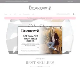 Bearpawshoes.com(BEARPAW Shoes EU UK) Screenshot