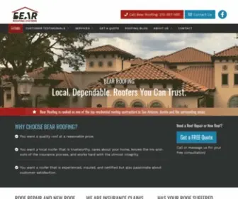 Bearroofingsystems.com(Roofers in San Antonio) Screenshot