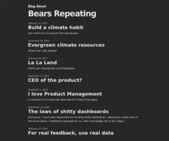 Bears-Repeating.com(Bears Repeating) Screenshot