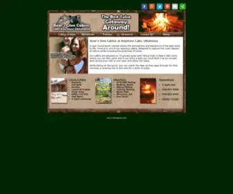 Bearsglencabins.com(Cabin Rentals in Oklahoma) Screenshot