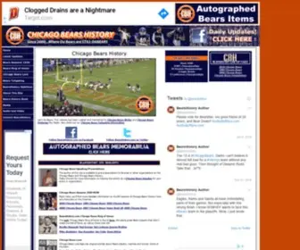 Bearshistory.com(Chicago Bears History) Screenshot