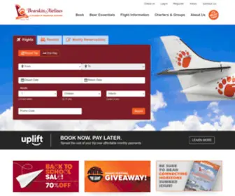 Bearskinairlines.com(Bearskin Airlines) Screenshot