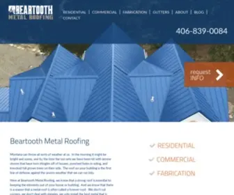 Beartoothmetalroofing.com(Beartooth Metal Roofing) Screenshot