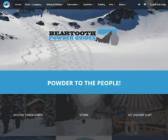 Beartoothpowder.com(Beartooth Powder Guides) Screenshot