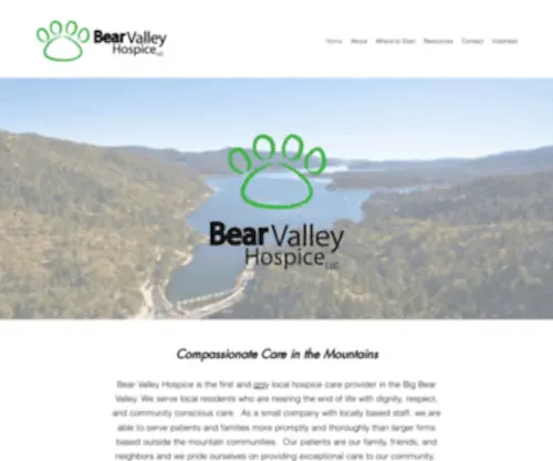 Bearvalleyhospice.com(Bear Valley Hospice) Screenshot