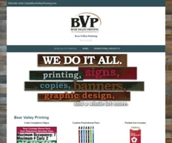 Bearvalleyprinting.com(We Do It All) Screenshot