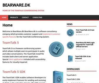 Bearware.dk(Home of the TeamTalk Conferencing System) Screenshot