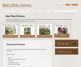 Bearwearpatterns.com(Bear Wear Patterns) Screenshot