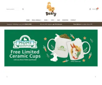 Beary.com.sg(Small Animal Pet Supplies Specialist) Screenshot