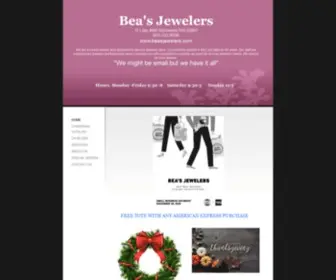 Beasjewelers.com(Bea's Jewelers) Screenshot