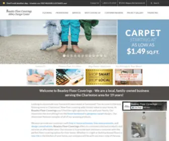 Beasleyfloorcovering.com(Flooring Store servicing Charleston) Screenshot