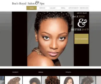 Beasroyal.com(Bea's Royal Salon and Spa) Screenshot