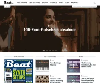 Beat.de(Nachrichten, Tipps & Tricks, Tests zur Musikproduktion) Screenshot