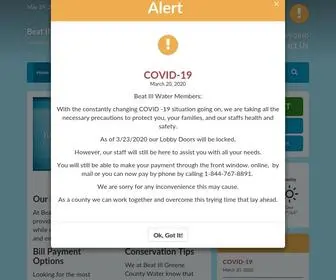 Beat3Gcwater.com(Beat III Greene County Water System) Screenshot