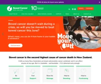 Beatbowelcancer.org.nz(Bowel cancer) Screenshot